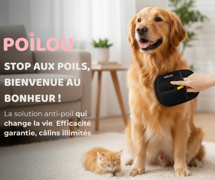 Poilou, le Gant Anti-Poils Réutilisable & Écologique