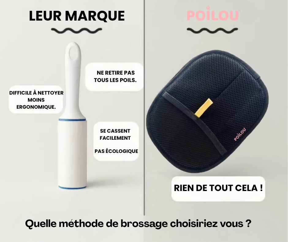 Poilou, le Gant Anti-Poils Réutilisable & Écologique